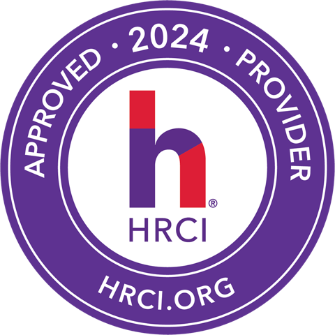 The use of this official seal confirms that Course has met HR Certification Institute’s® (HRCI®) criteria for recertification credit pre-approval.